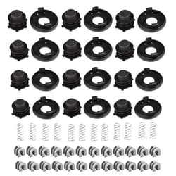 Hippotech 12 Sets Spool Cover Cap Spring Eyelet Sleeve Replacement for Stihl String Trimmer Head Cover 25-2 FS44 FS80 FS85 FS100 FS110 FS120 FS130 FS200