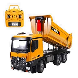 HUINA Toy 1/14 582 Remote Control Dumper Tipper Truck Model Car 2.4G with Battery