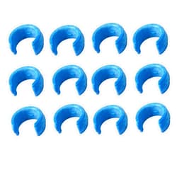 GOROBU 12 Pcs Universal Pool Hose Weights for Automatic Pool Cleaners, Compatible with Zodiac Baracuda, Kreepy Krauly, Blue Plastic Hose Weights, 12 Pack