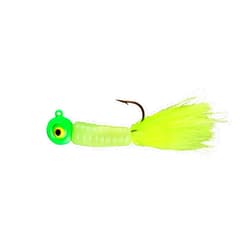Lindy Fuzz-E-Grub Jig Fishing Lure with Soft Plastic Grub Body and Marabou Tail, Pack of 2