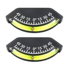 RQG 2 Pack Brass Offroad Inclinometer, High Definition Small RV Level, Boat Angle Finder Slope Indicator Camper Level Gauge, for Tractor Trailer RV Offroad Accessories 4x4