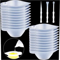 Geiserailie 23 Pcs Silicone Mould Cup Dispensers Mini Measuring Cup Resin Mixing Bowls with Rubber Spoon Glue Stick Small Scraper Color Modulation Tools Kit for DIY Epoxy Resin Craft UV Resin Projects