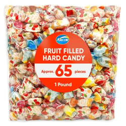 JO SWEETS Arcor Fruit Filled Candy - Hard Bulk Candy - 1 Pounds Approx 65 - Candy Variety Pack with Fruit Filled Candy - Hard Candy Soft Center Delights