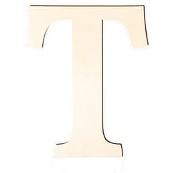 Hongma Large Wooden Letters 17 Inch, Big Wood Letters T Shape Cutouts Alphabet Unfinished Paintable Wooden Letters for Wall Decor DIY Crafts Painting Birthday Wedding Party Classroom Nursery Home Decor