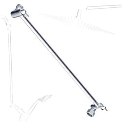 IFealClear 16 Inch Solid Brass Adjustable Shower Head Extension Arm with Lock Joints, Extra Long Shower Extension Arm, Flexible Height & Angle Shower Arm Extender, Universal Connection to all Shower Heads,Chrome