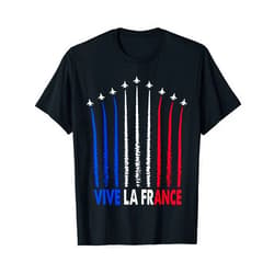 Bastille Day Decorations T-Shirt Men Women Kids Vive La France Tshirt Bastille Day Party Flag Fête Nationale T-Shirt