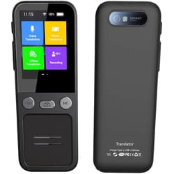 GoBudsGo Language Translator Device 138 Languages Two Way Translator Real Time Recording Translation 1500 mAh Battery Portable Handheld for Travel Business Trip
