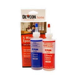 Eurotool Devcon Epoxy, 5 Minute Epoxy, 2 Bottles Net 8.5 fl oz (250ml)