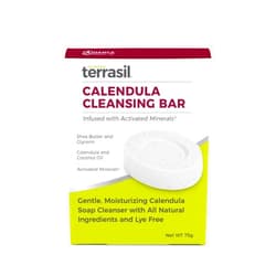 terrasil Calendula Soap Bar - Relief for Irritated & Itchy Skin, Sensitive Skin, Sores, Hives, Anti-Itch Soap, Natural & Gentle for Adults & Kids, Dermatologist Tested & Hypoallergenic Approved (75g)