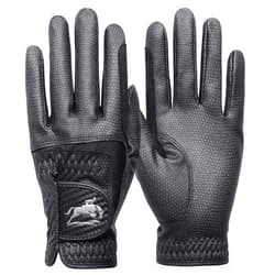FINGER TEN Horse Riding Gloves Women Premium Pu Leather Equestrian Horseback Comfortable Grip Ladies Girls Glove Lightweight Breathable Touchscreen Stretchable for Outdoor Sport
