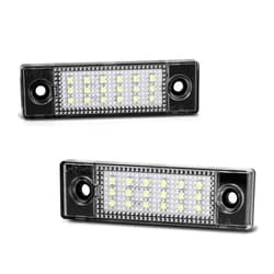 VIPMOTOZ Full LED License Plate Light Tag Lamp Assembly Replacement Pair For Chevy Cruze Limited Spark - 6000K Diamond White, 2-Piece Set