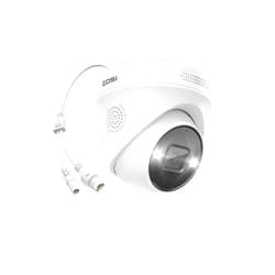 ZOSI 4K PoE Add on Security Camera with Person Vehicle Detection, Sound & Light Alarm, 2 Way Audio, Color Night Vision, 8MP Weatherproof Outdoor Indoor Dome IP Cam, Only Work with ZOSI 4K PoE NVR