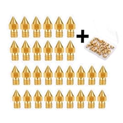 ACMYCH 30PCS 0.5mm 3D Printer Extruder Nozzles for Anet A8 Makerbot MK8 Creality CR-10 S4 S5 Ender 3 3Pro 5