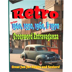Crazy Carl's Creations Retro: 1940, 1950, 1960 & 1970 Crossword Extravaganza: This captivating crossword puzzle book takes you on a delightful trip down memory lane, ... events, and icons of this golden era.