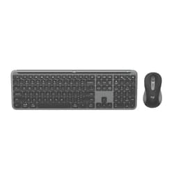 Logitech MK955 Signature Slim Wireless Keyboard and Mouse Combo, for Larger Hands, Quiet Typing and Clicking, Switch Across Three Devices, Bluetooth, Multi-OS, for Windows and Mac