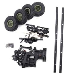Kuuleyn RC Oil Tank Trailer Chassis, for 1:16 RC Car WPL B24 B16 B36 B36KIT Military Truck RC Car Parts DIY Accessoy Simulation Toy