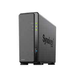Synology DiskStation DS124/G NAS Kit, 1 Bay, Includes Guide Book, Quad-Core CPU, 1 GB Memory, for Middle Light Users, Domestic Authorized Distributor, Field Lake Product, Phone Support Compatible