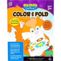 Thinking Kids,Carson Dellosa Education Carson Dellosa Big Skills for Little Hands Coloring Book, Preschool Workbook With Animals, Colors and Shapes Recognition, Folding Activities, and More for Toddlers Age 3-5 (Volume 1)