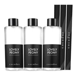 Cocod'or COCODOR Reed Diffuser Oil Refill/Lovely Peony/6.7oz(200ml)/3 Pack/Aroma therapy, Home Fragrance, Scented Oils, Oils for Reed Diffuser, Office Décor, Decoration