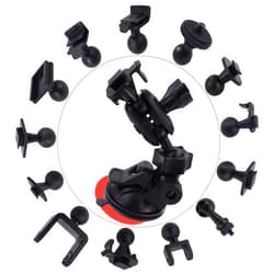 ISaddle Dash Cam Suction Mount - Windshield & Dashboard Suction Cup Mount Holder/w Various Joints for Yi/Rove/Rexing/Falcon/Old Shark/VANTRUE/KDLINKS/WheelWitness/...(On-Dash Cameras Suitable)
