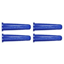 The Hillman Group 370336 Blue Conical Plastic Anchor, 6-8 X 3/4-Inch, 100-Pack Set of 4
