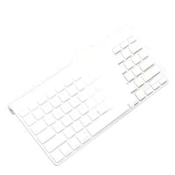ProElife Ultra Thin Silicone Keyboard Protector Cover Skin for Apple Wireless Keyboard with Bluetooth MC184LL/B (Model A1314, U.S Layout) (Not Fits Magic Keyboard), Transparent