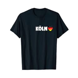 Köln Stadt Trikot mit deutscher Flagge Köln City Gift T-Shirt Köln Souvenir Deutschland T-Shirt