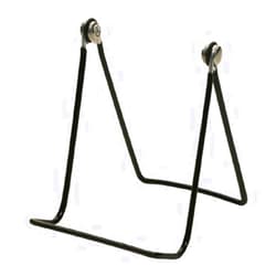 GIBSON HOLDERS Two Wire Display Stand for Plates, Platters, Kitchenware, Artwork & More; Set of 2-2A - Black