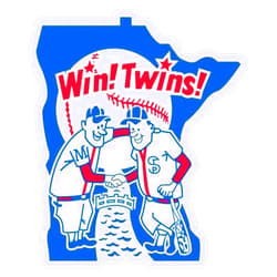 Vision Signs VINTAGE MINNEAPOLIS AND ST. PAUL MINNESOTA KIRBY PUCKETT ERA AND STICKER Sticker Bumper Sticker Vinyl Decal 5