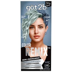 Got2b Color Remix, Customizable Semi-Permanent Hair Color, 100 Silver Era
