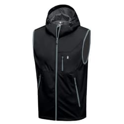 Little Donkey Andy Men's Lightweight Softshell Vest Windproof Sleeveless Jacket for Travel Hiking Running Golf