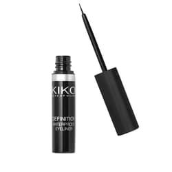 KIKO MILANO - Definition Waterproof Eyeliner - Long Lasting Liquid Eyeliner Black | Water Resistant | Hypoallergenic Eyeliner | Professional Cruelty Free Makeup | Made in Italy