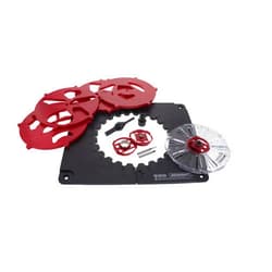 Milescraft 1207 Design/Inlay Kit - Router Template Jig, Black and Red, Small