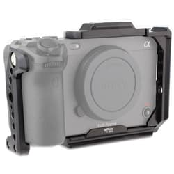 LEFTFOTO FX3 / FX30 Half Camera Cage with Removable Top NATO Rail - Modular Design Camera Protection Frame Rig with Arca Base Compatible with Sony FX3 FX30 Original XLR Handle DJI RS Gimbal