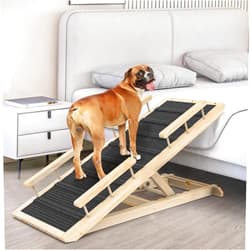 X XBEN Dog Ramp for Couch, Bed or Car, Wooden 44