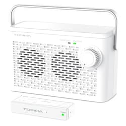 Tosima TV-8000W Wireless TV Speakers for Hard of Hearing, Portable TV Soundbox, Seniors Hearing Speaker for TV with Headphone Jack