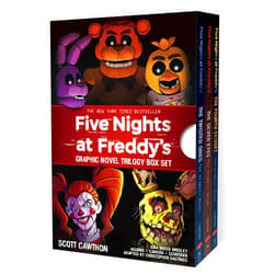 By Christopher Hastings (Adapter), Scott Cawthon (Author), Kira Breed-Wrisley (Author), Diana Camero (Illustrator), Claudia Aguirre (Illustrator), Claudia Schröder (Illustrator) & 2 more Five Nights at Freddy's Graphic Novel Trilogy Box Set (Five Nights at Freddy's Graphic Novels)