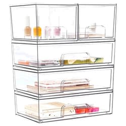 Vtopmart Stackable Storage Drawers Set of 5, 12