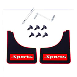 UPAUTO Car Mud Flaps Screw and Clips Universal Rubber Mudguard Soft No Collision Splash Guards (2pcs, Sport)