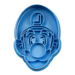Cuticuter Luigi Mario Bros Cookie Cutter, Blue, 8 x 7 x 1.5 cm