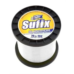 Sufix Superior 40 lb. Test 370 YD,Clear