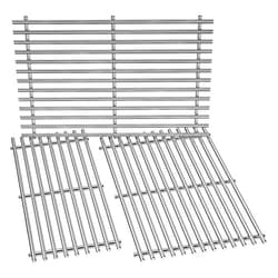 Stanbroil Stainless Steel Cooking Grates for Weber Summit 600 Series Summit E/S 640/650/660/670 Gas Grills with a Smoker Box, Replacement Parts for Weber 67552 - Set of 3