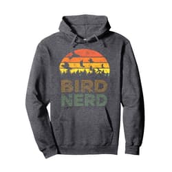 Birding Bird lover Tee Merch Bird Nerd Retro Vintage Distressed Bird Watcher Watching Pullover Hoodie