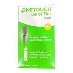 Kebiyu J&D International OneTouch Delica Plus 200 Lancets 30 Gauge 0.32mm