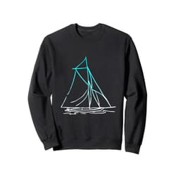 Segeln Tshirt Segelboot Kapitän Schiff Regatta Sailing Boat Anchor Sailor Sailor Captain Sweatshirt