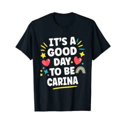 Custom Gifts For Women Gift For CARINA CARINA Personalized Retro Girls Custom CARINA Name T-Shirt