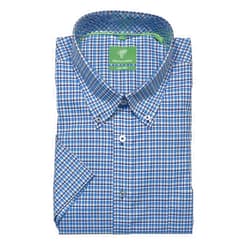 Forsyth of Canada Classic Fit Non-Iron Short Sleeve Mini Check Sport Shirt