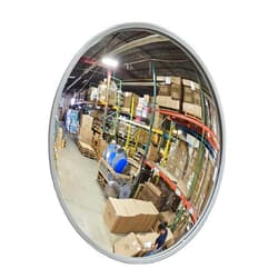 Vision Metalizers 26” Acrylic Outdoor Convex Security and Blind Spot Mirror for Parking, Garage, Store, Warehouse, Office and More- Vision Metalizers