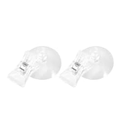 STOBOK 2Pcs Suction Cup Clips, Fish Seaweed Clip Plant Suction Cup Aquarium Suction Cup Clip Feeding Tool for Aquarium Fish Tank Accessories