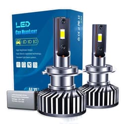 AnyCar H7 LED Bulbs 4300K with Canbus Resistor Error Free,16000LM 60W Extremely Bright Headlight Bulb, 4300K Fog Light Warm White ,Pack of 2